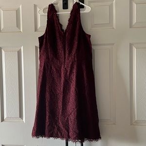 Loft V-neck lace dress